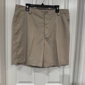 Under Armour Tan Khaki Shorts Mens Size 38